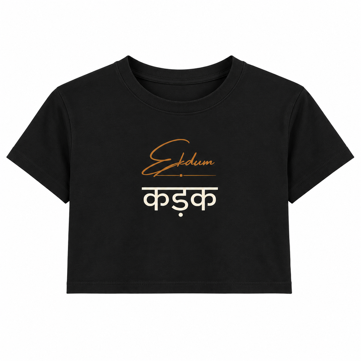 Ek Dum Kadak – Women's Crop Top - Black