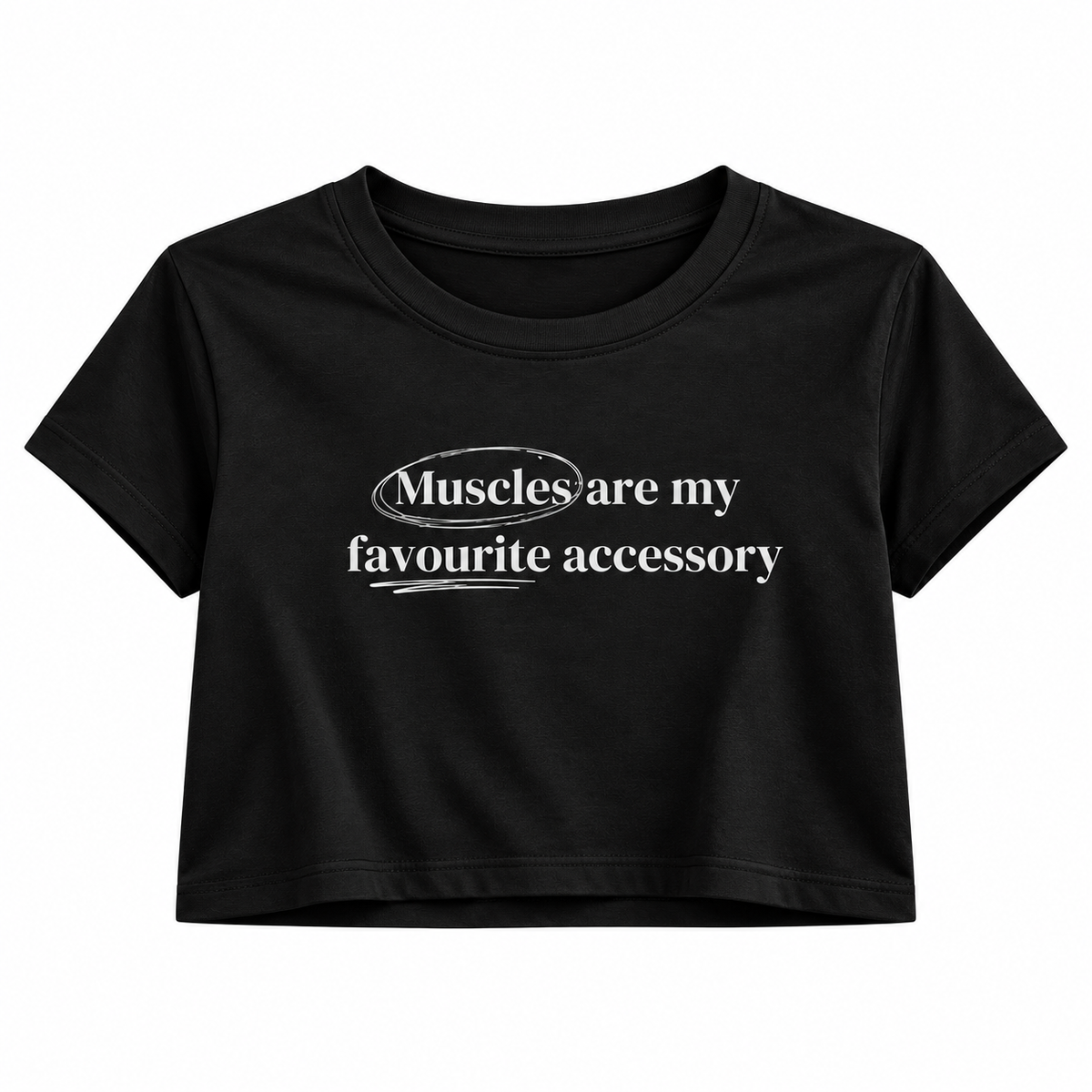 Muscles Accessory – Women's Crop Top - Black