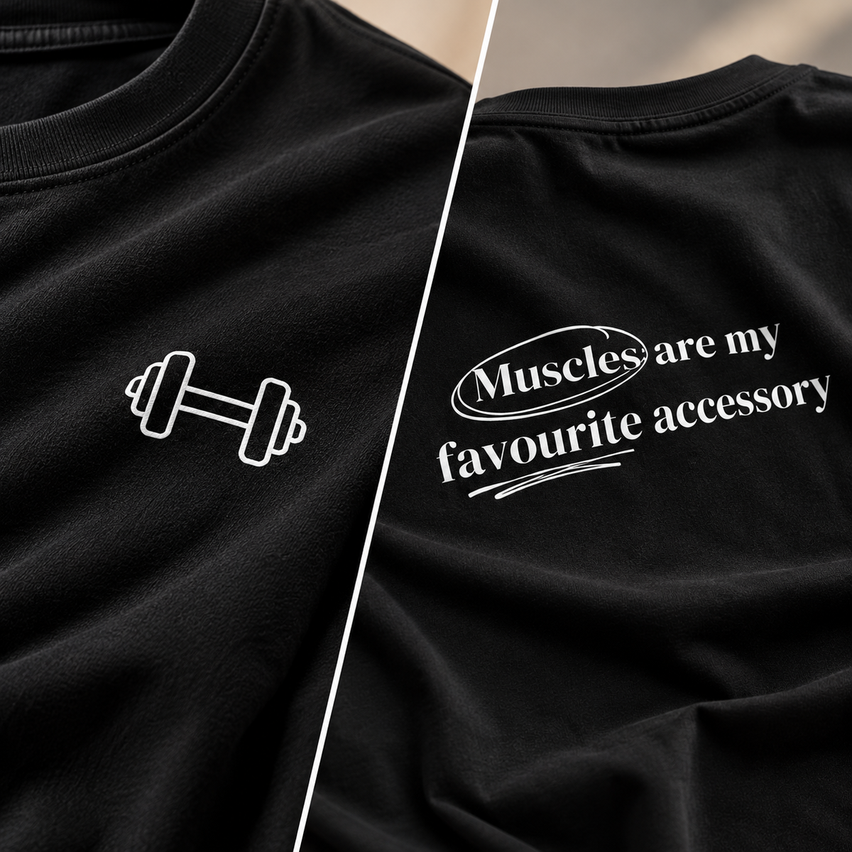 Muscles Accessory – Men's Stretchable T-Shirt - Black