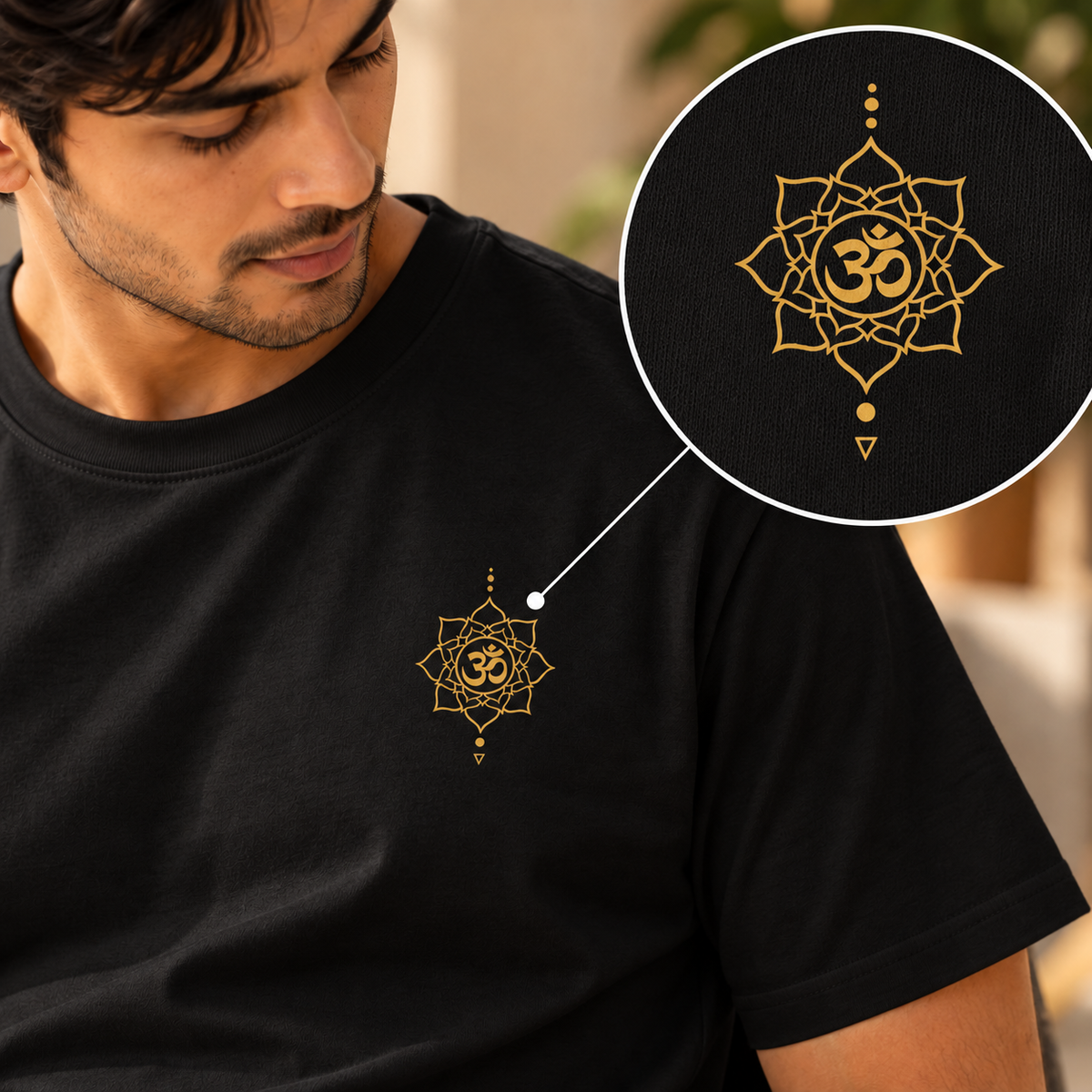 OM Lotus Mandala – Unisex Classic T-Shirt - Black