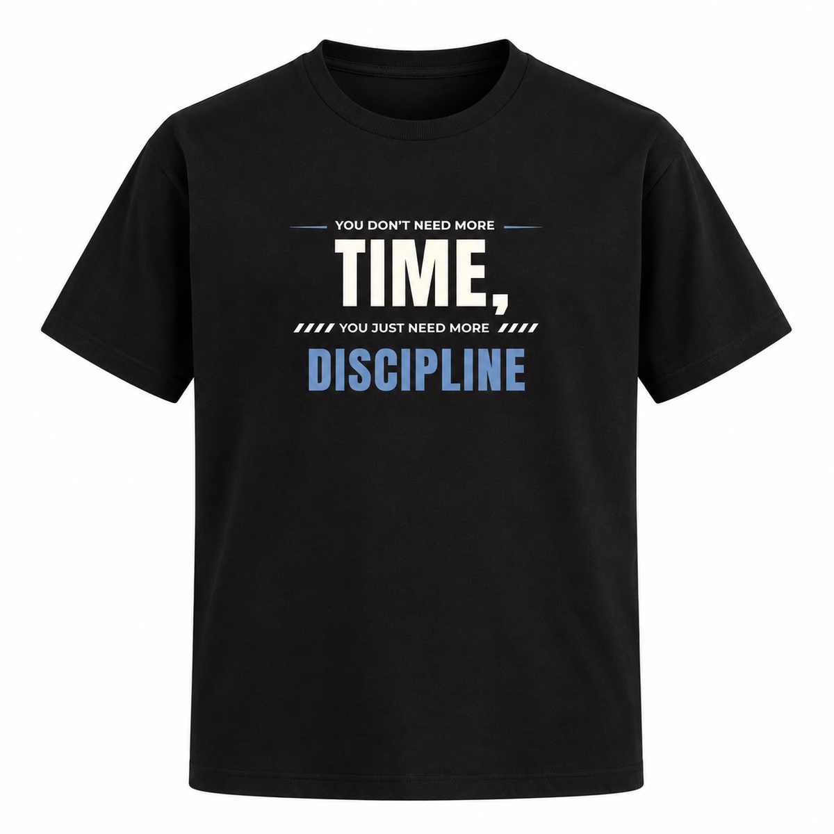Time Discipline – Men’s Stretch Gym T-Shirt – Black
