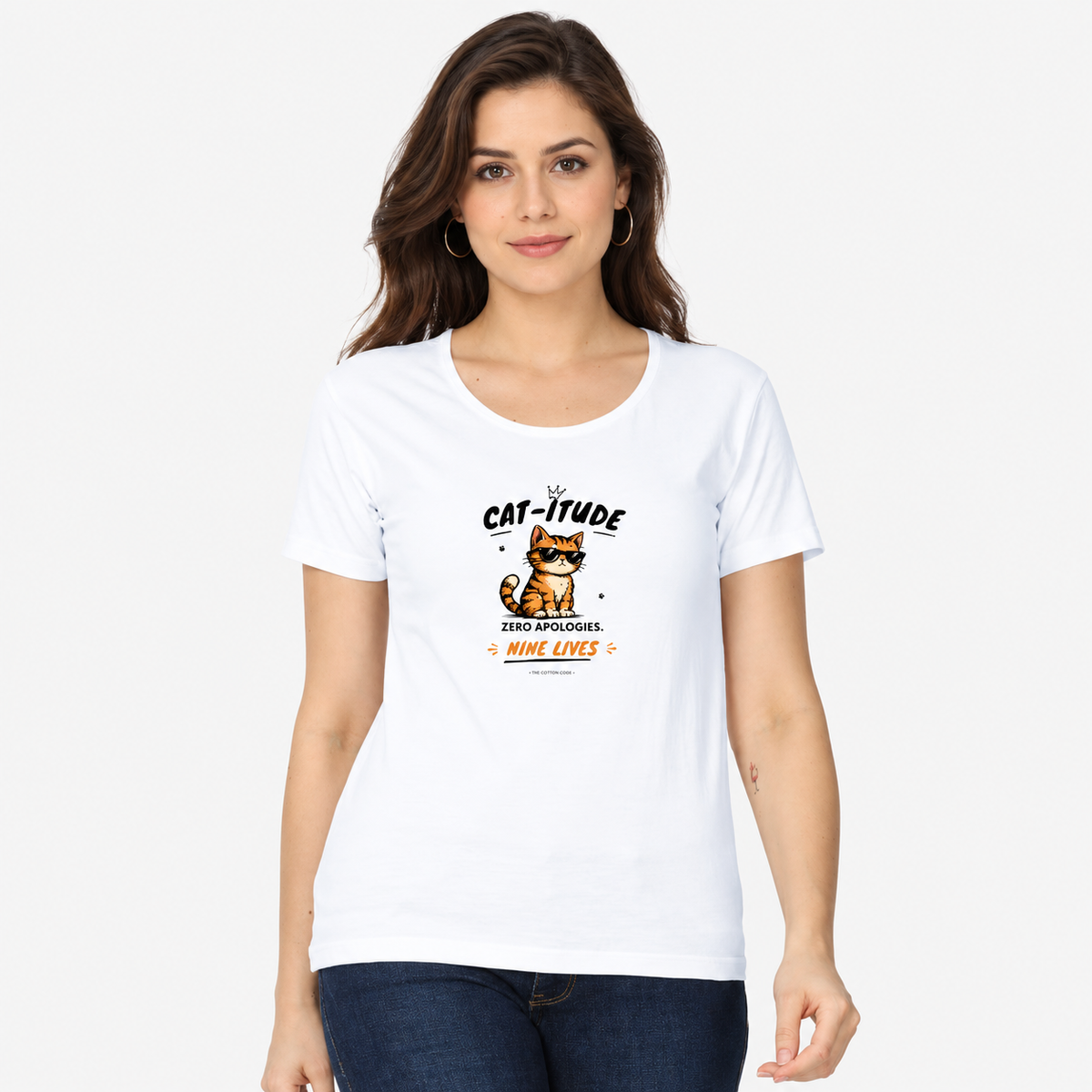 Catitude Make The Rules – Women's Classic T-Shirt - White