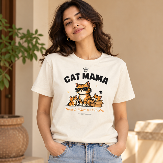 Cat Mama – Women's T-Shirt - Off White