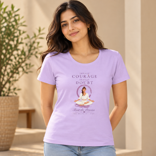 Inhale Courage – Women's Classic T-Shirt - Lavender