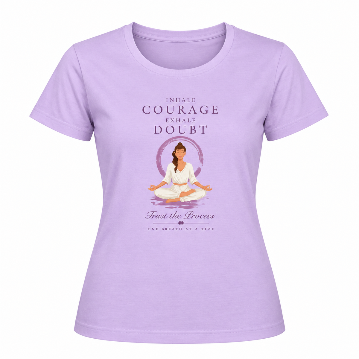 Inhale Courage – Women's Classic T-Shirt - Lavender
