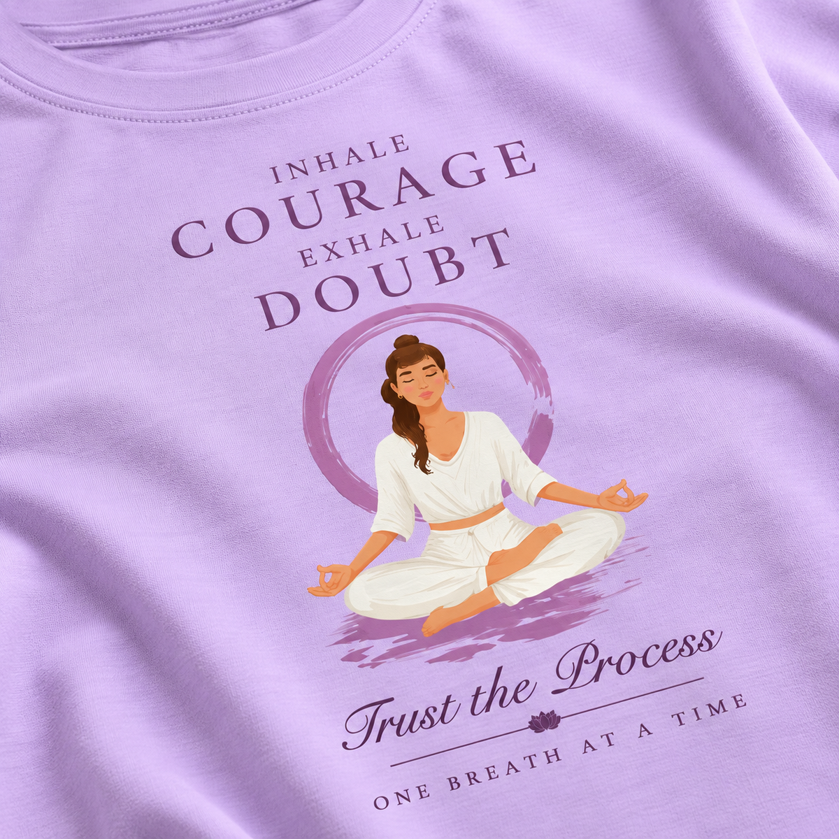 Inhale Courage – Women's Classic T-Shirt - Lavender