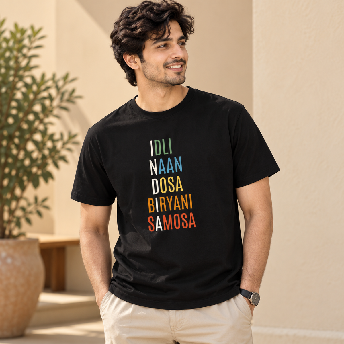 India – Men's Classic T-Shirt - Black