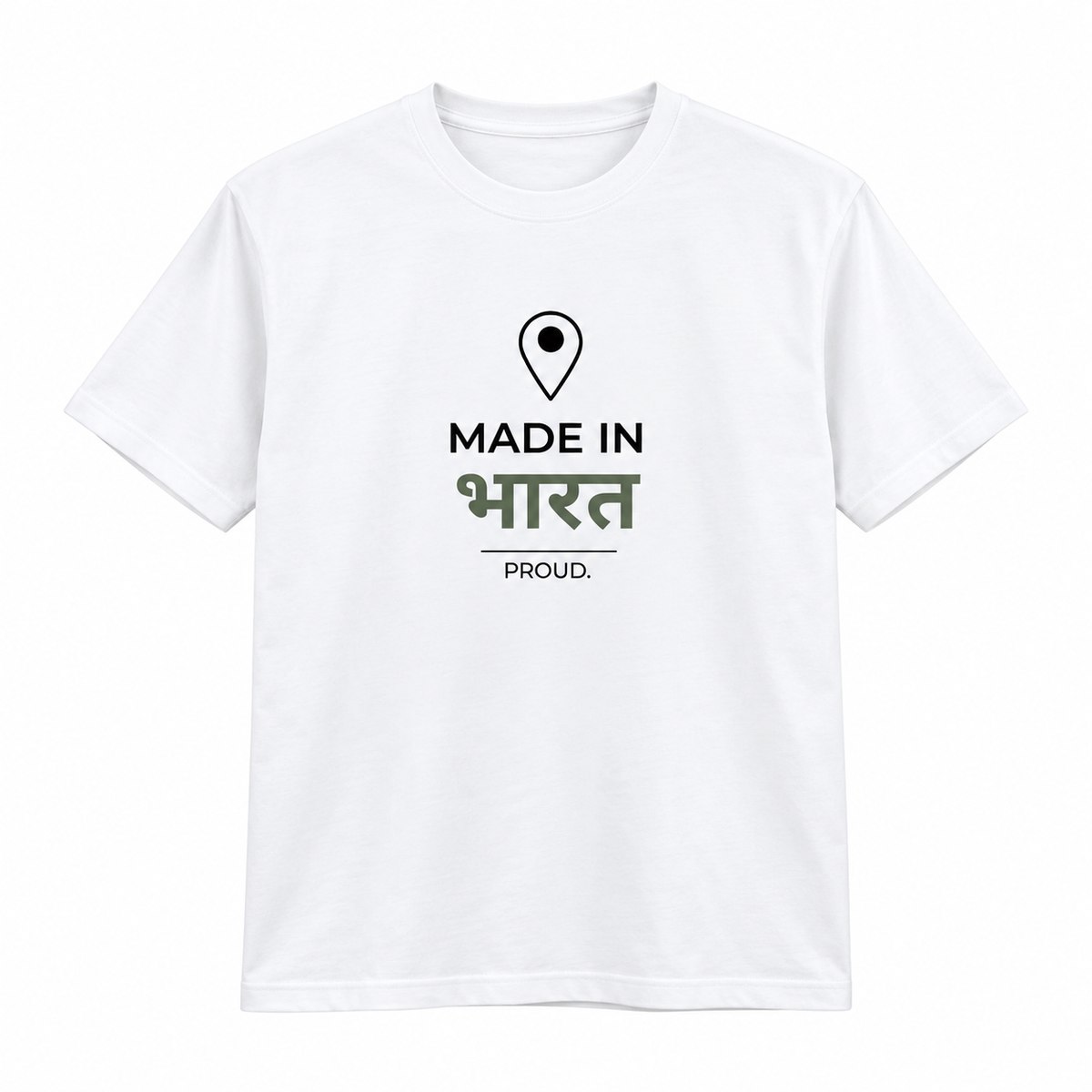 Made In Bharat – Unisex Classic T-Shirt - White