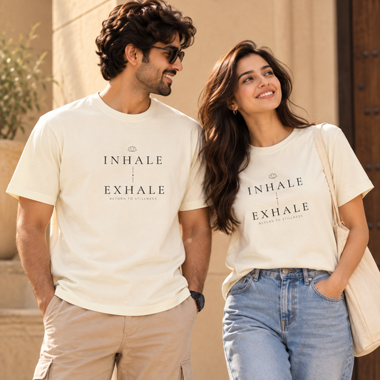Inhale Exhale – Unisex Classic T-Shirt - Off White