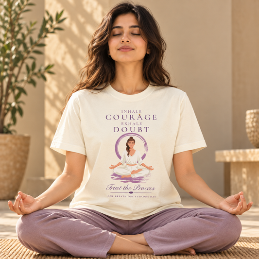 Inhale Courage – Women's Classic T-Shirt - Off White