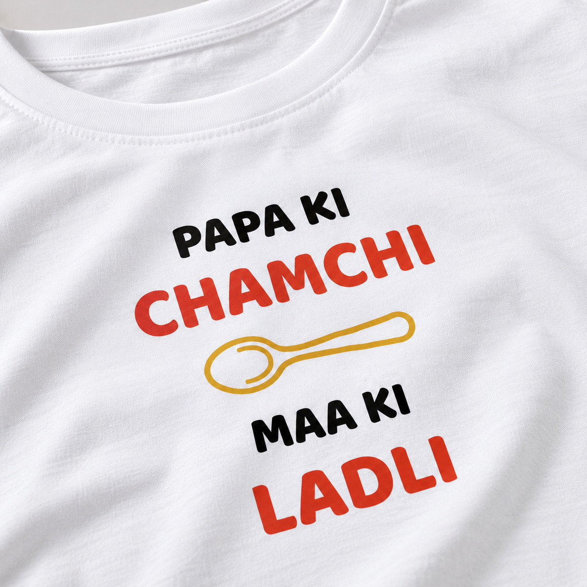 Papa Ki Chamchi – Women's Classic T-Shirt - White