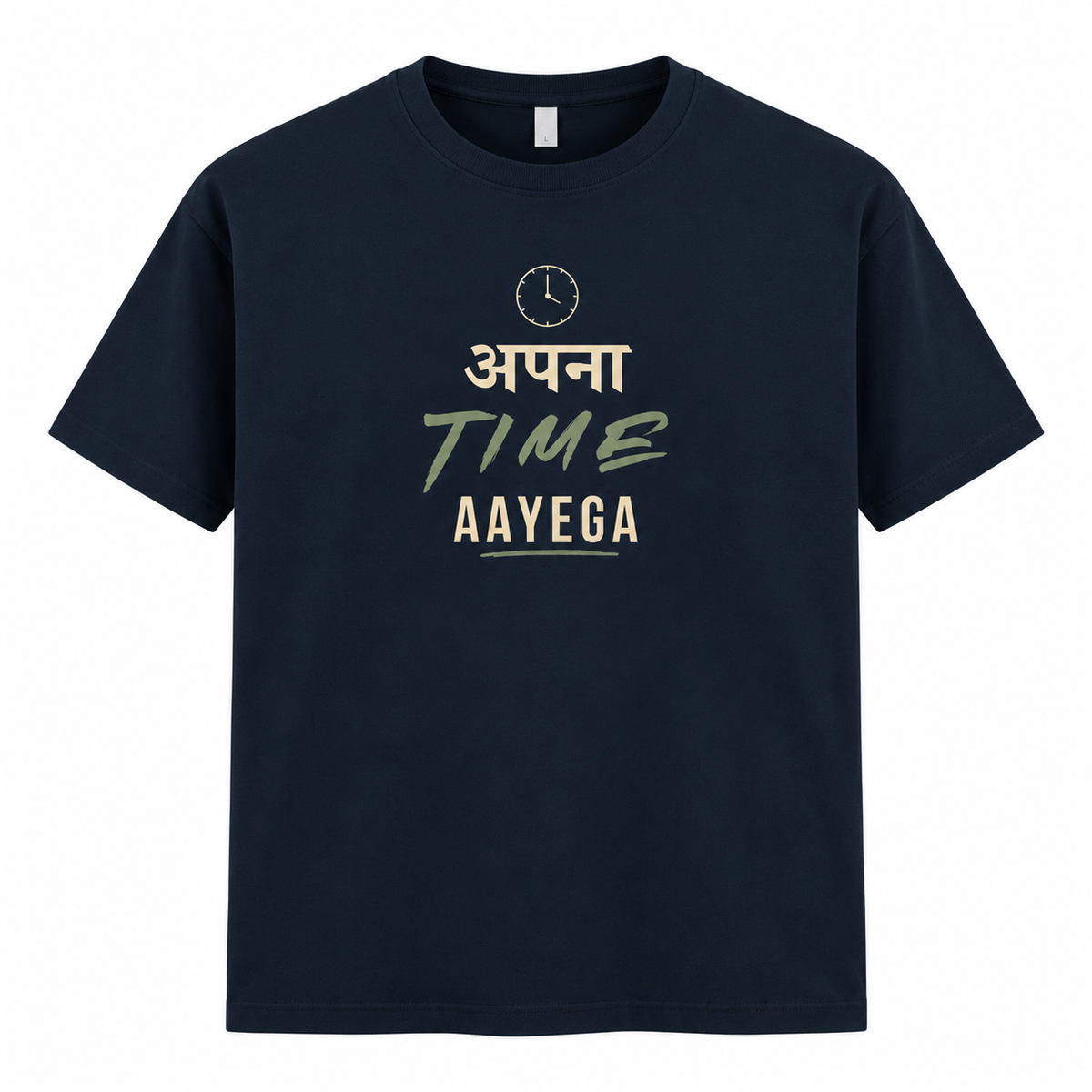 Apna Time Ayega – Men's T-Shirt - Navy Blue