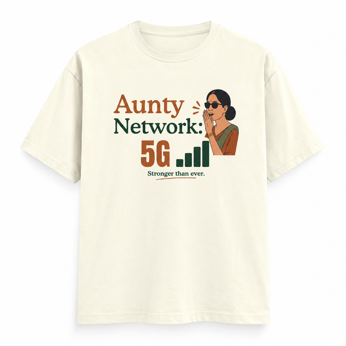 Aunty Network – Women's T-Shirt – Off White