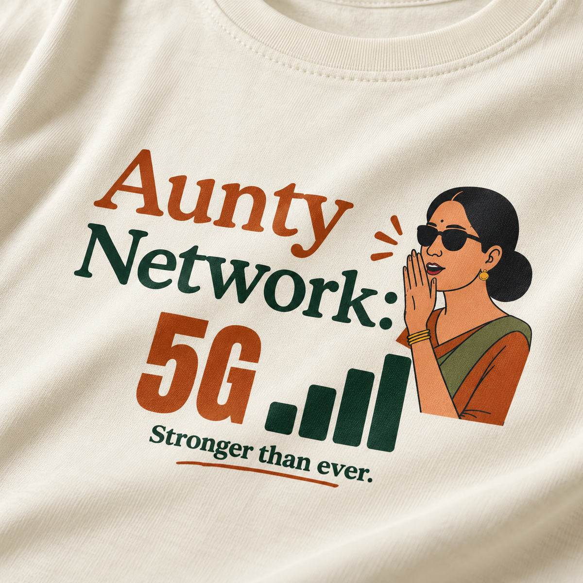 Aunty Network – Women's T-Shirt – Off White