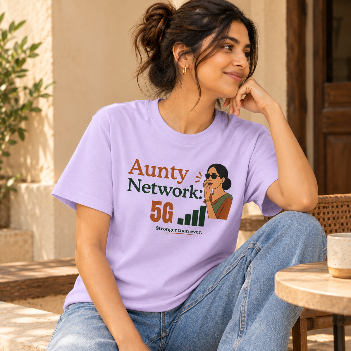 Aunty Network – Women's T-Shirt – Lavender
