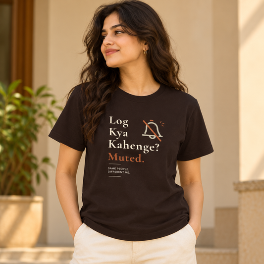 Log Kya Kahenge – Women's T-Shirt – Coffee Brown