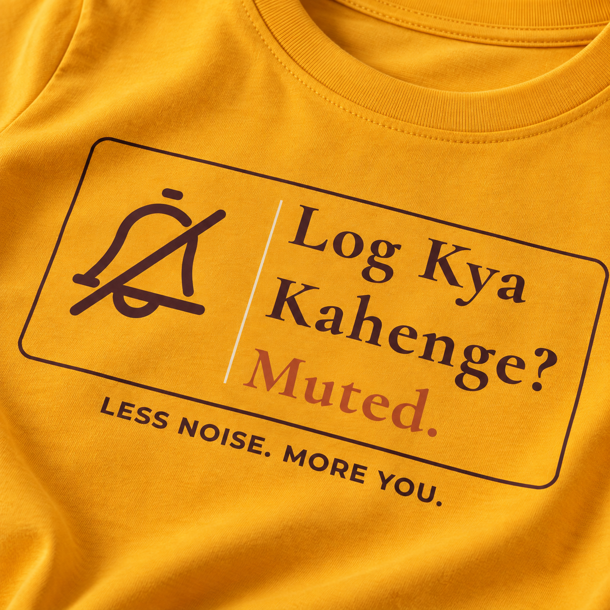 Log Kya Kahenge – Women's Crop Top – Golden Yellow