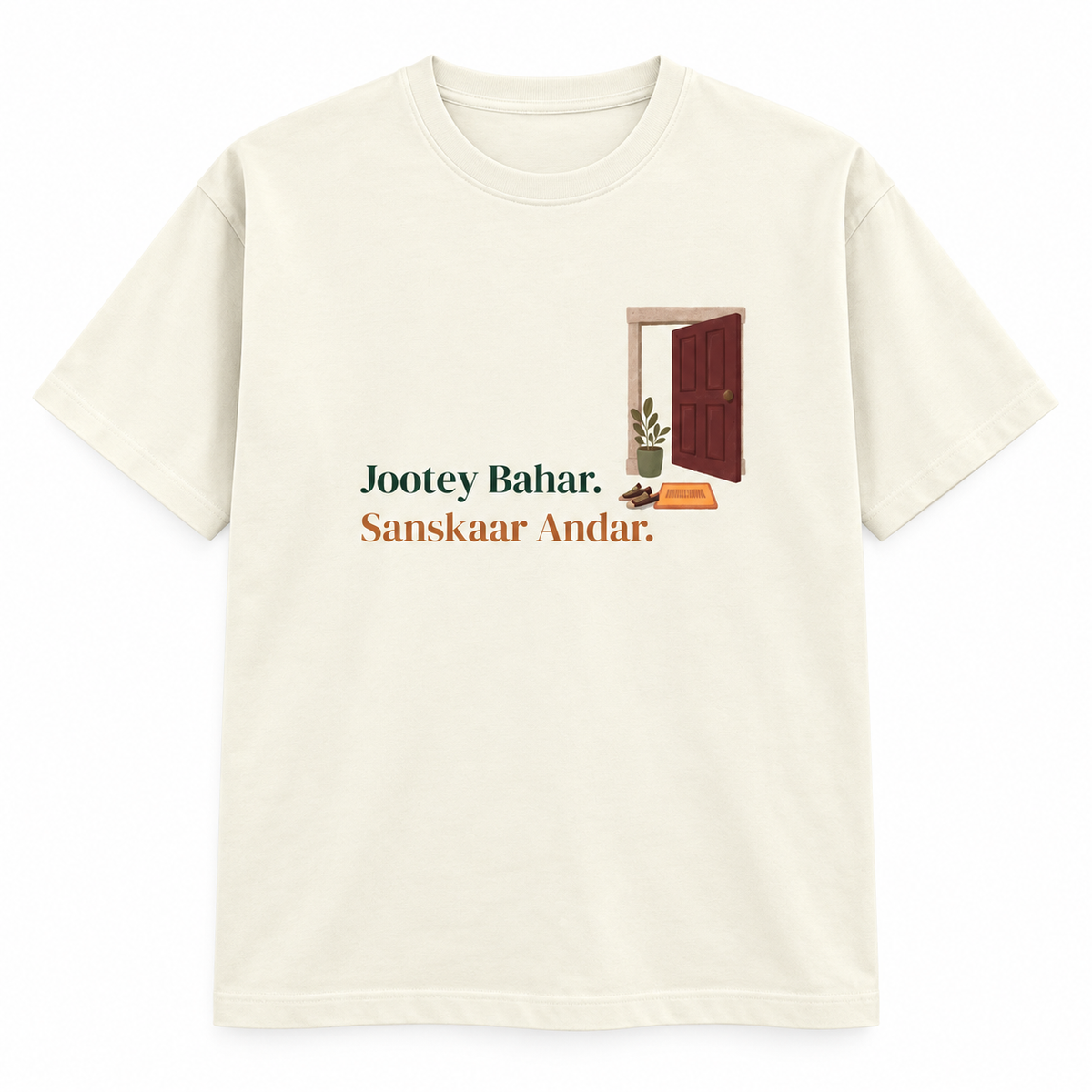 Jootey Ghar se Bahar – Women's T-Shirt – Off White