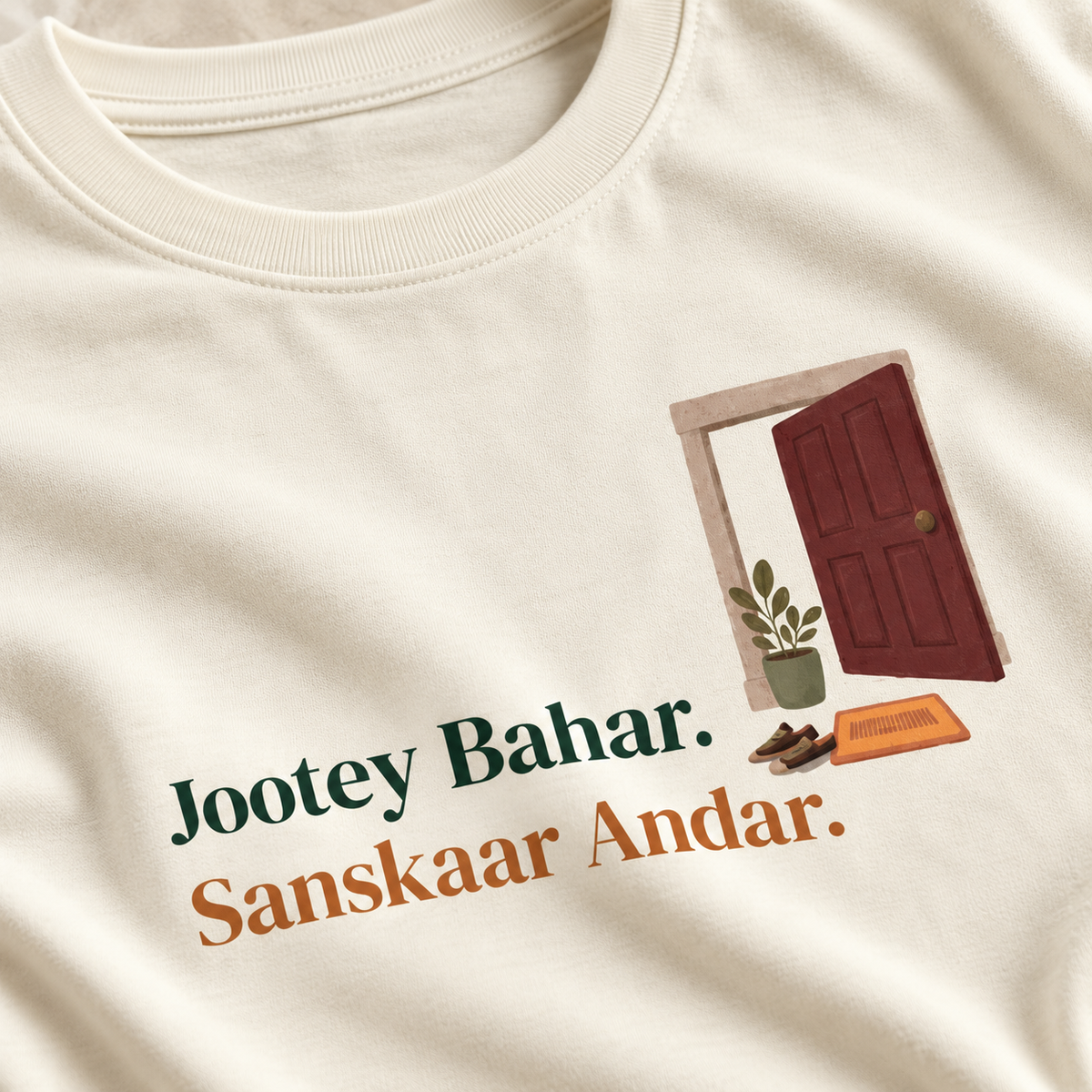 Jootey Ghar se Bahar – Women's T-Shirt – Off White