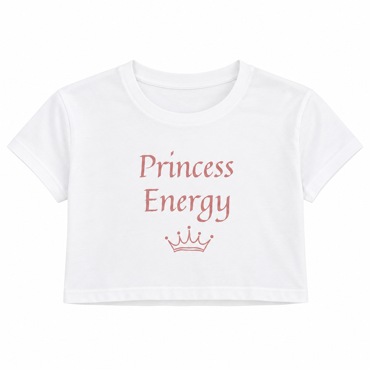 Princess Energy – Women’s Crop Top – White