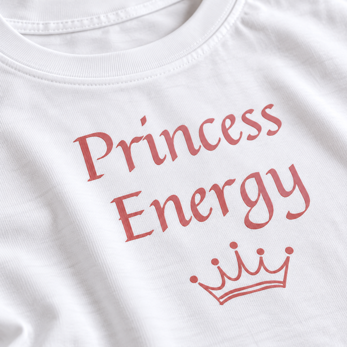 Princess Energy – Women’s Crop Top – White
