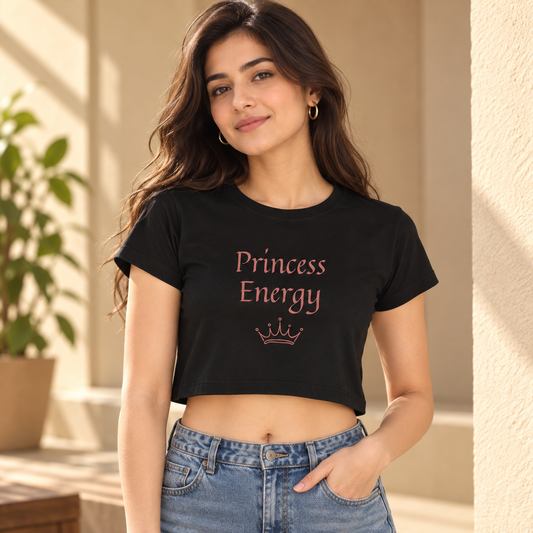 Princess Energy – Women’s Crop Top – Black