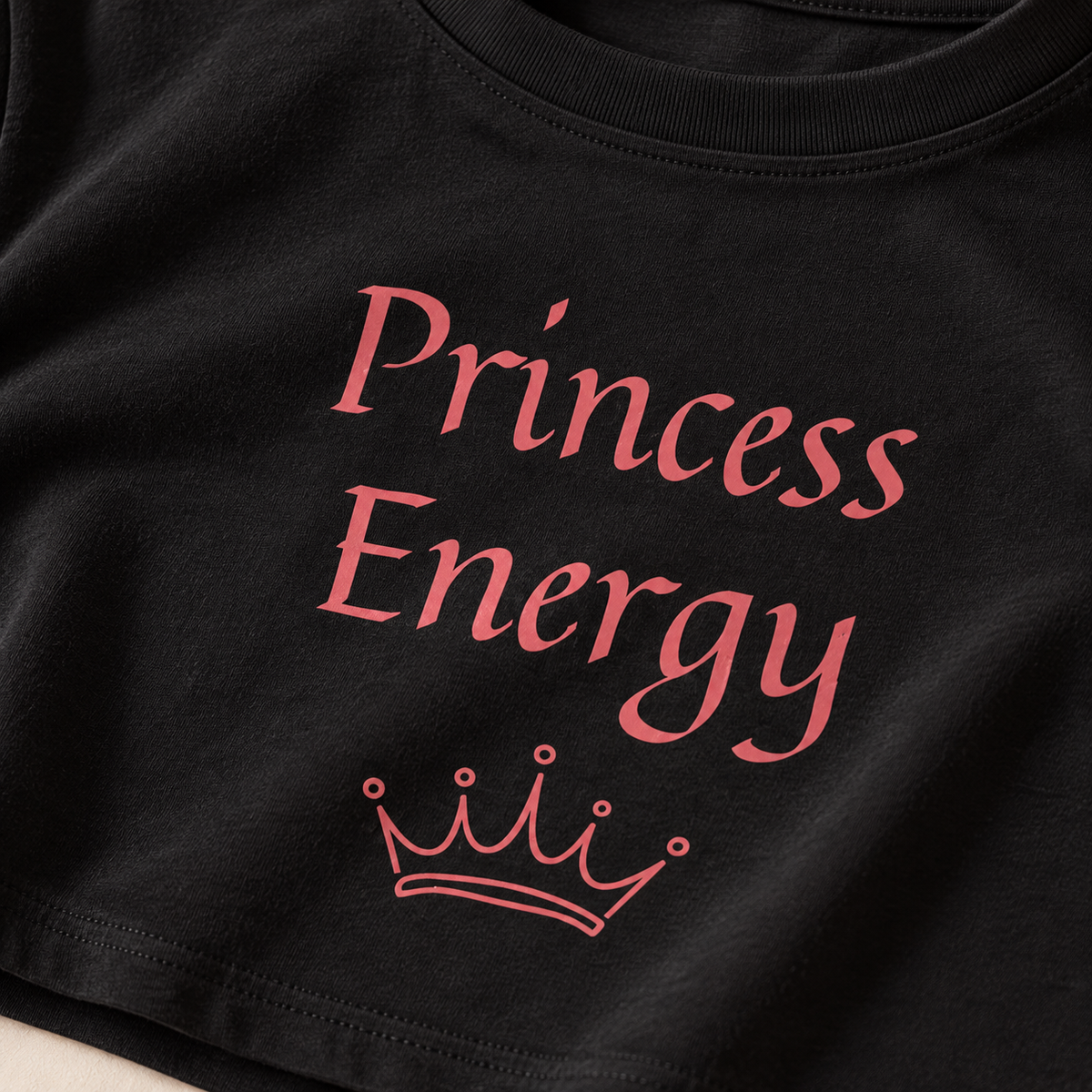 Princess Energy – Women’s Crop Top – Black