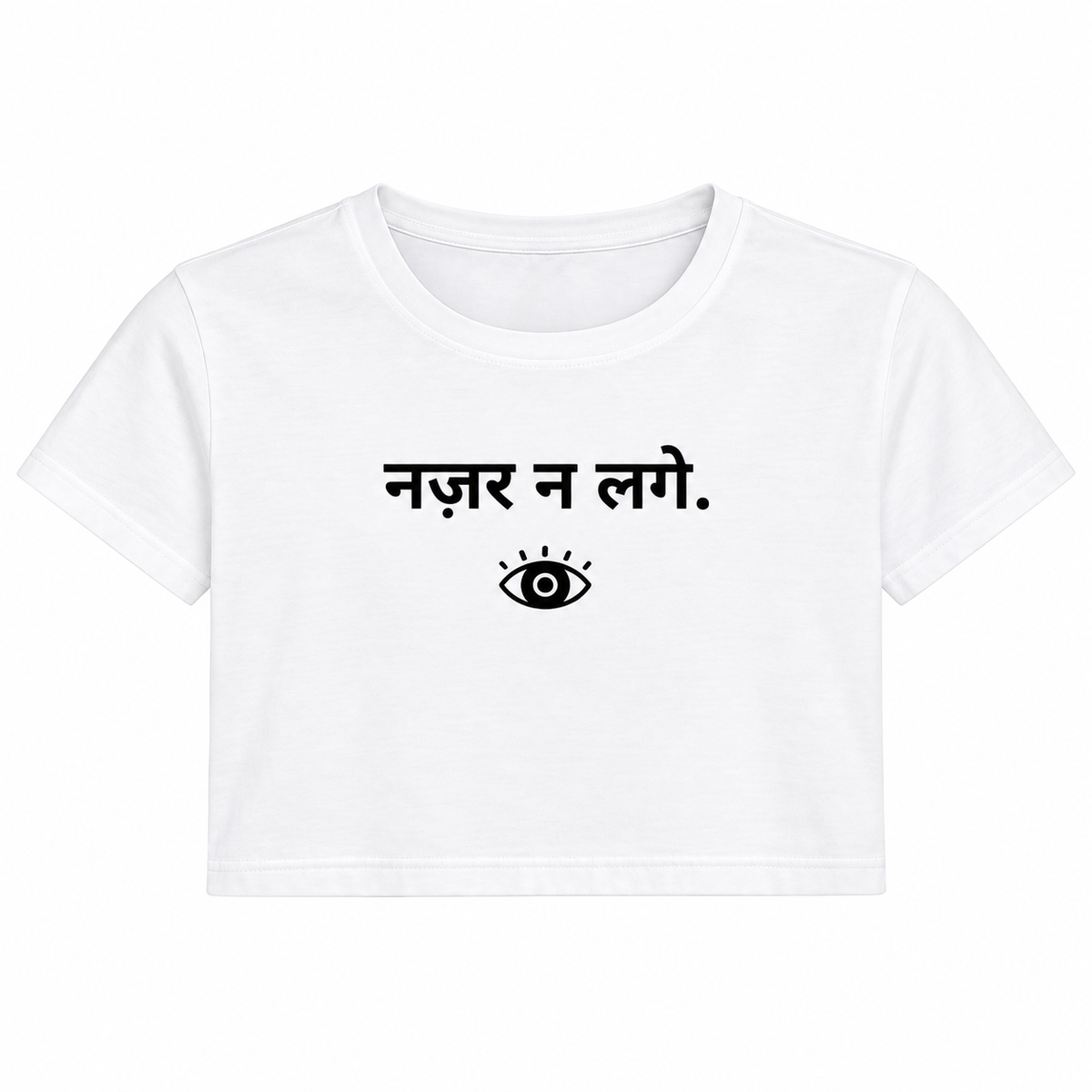 Nazar – Women’s Crop Top – White