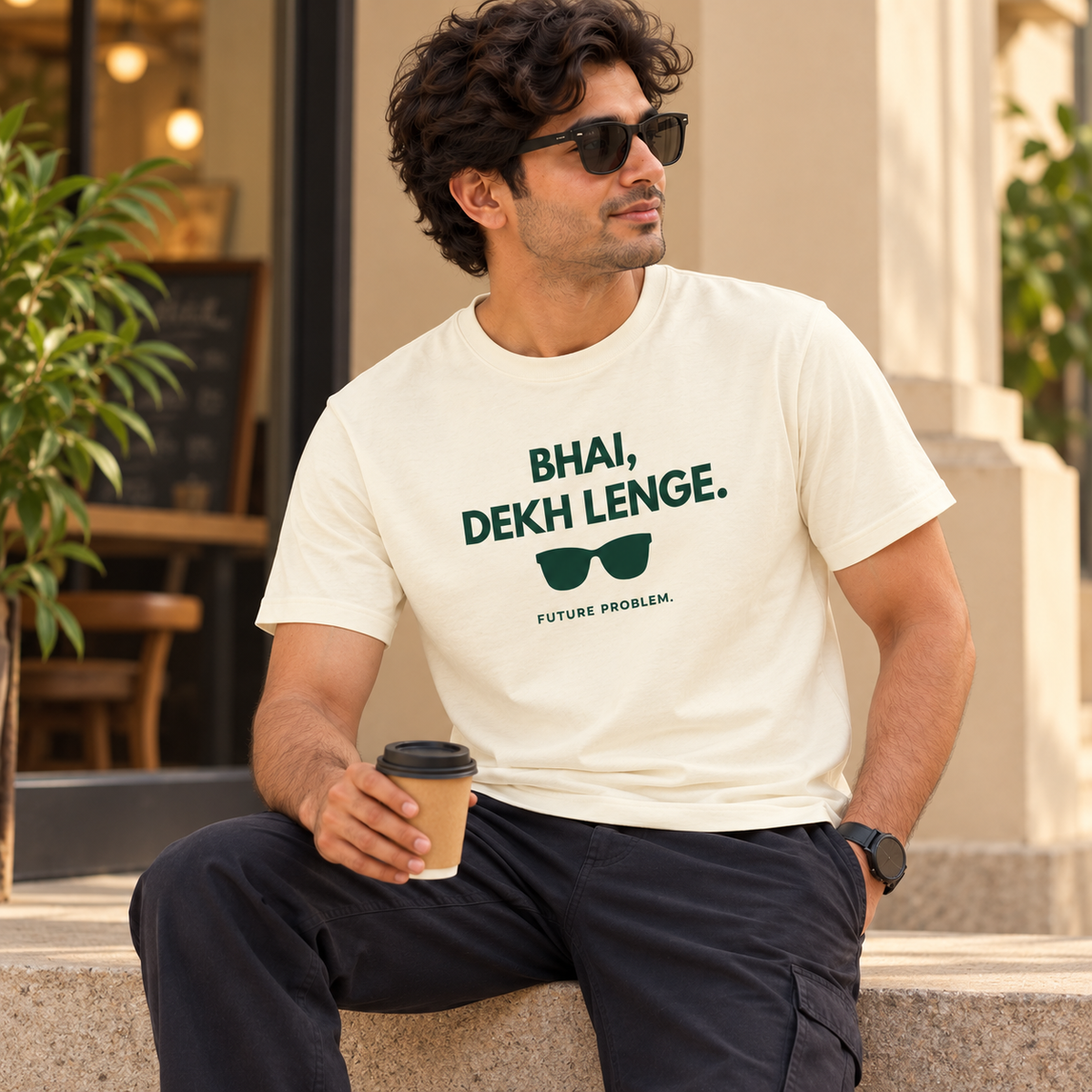 Bhai, Dekh Lenge – Off White T-Shirt