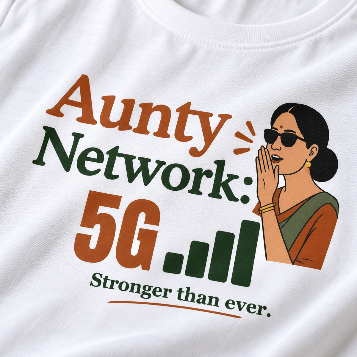 Aunty Network – Women's Classic T-Shirt - White