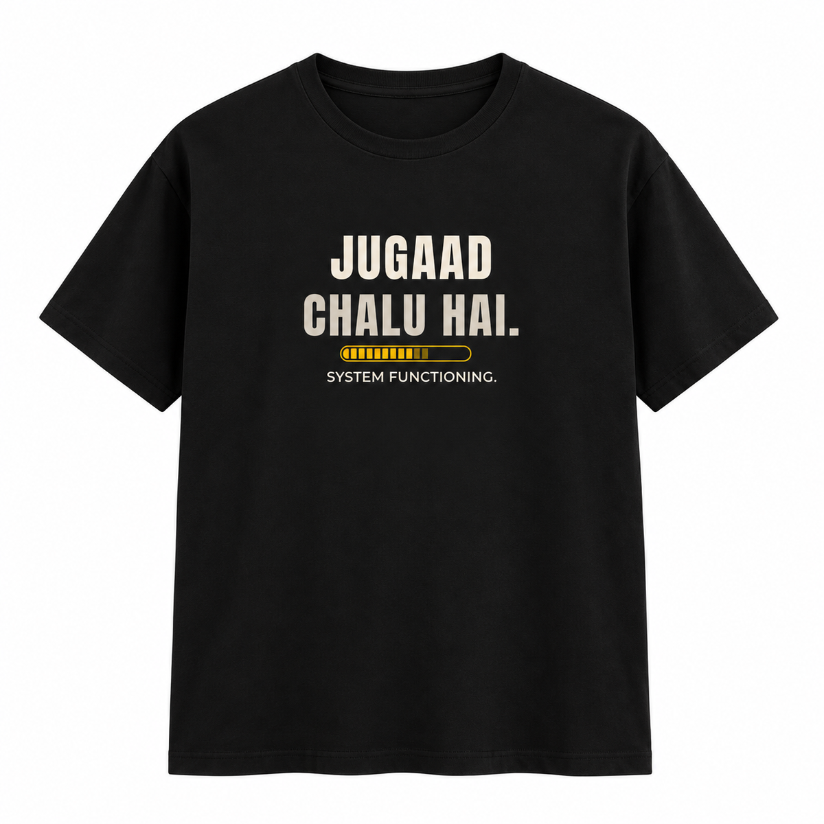 Jugaad Chalu – Men’s T-Shirt – Black