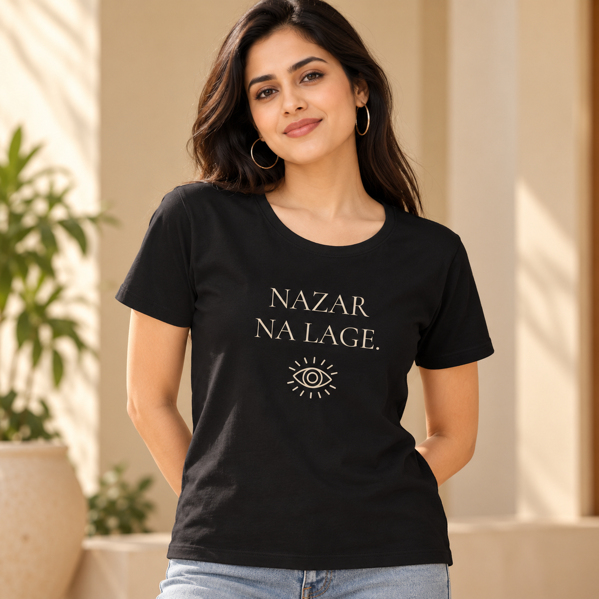 Nazar Na Lage – Women's Classic T-Shirt - Black