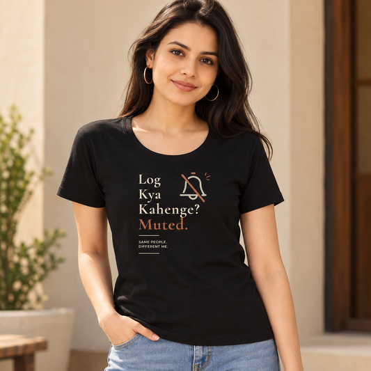 Log Kya Kahenge – Women's Classic T-Shirt - Black