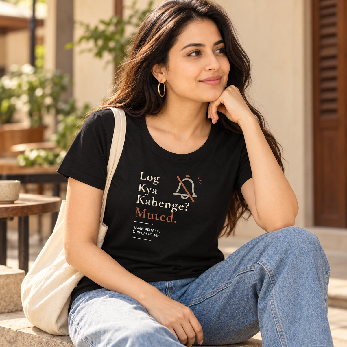 Log Kya Kahenge – Women's Classic T-Shirt - Black