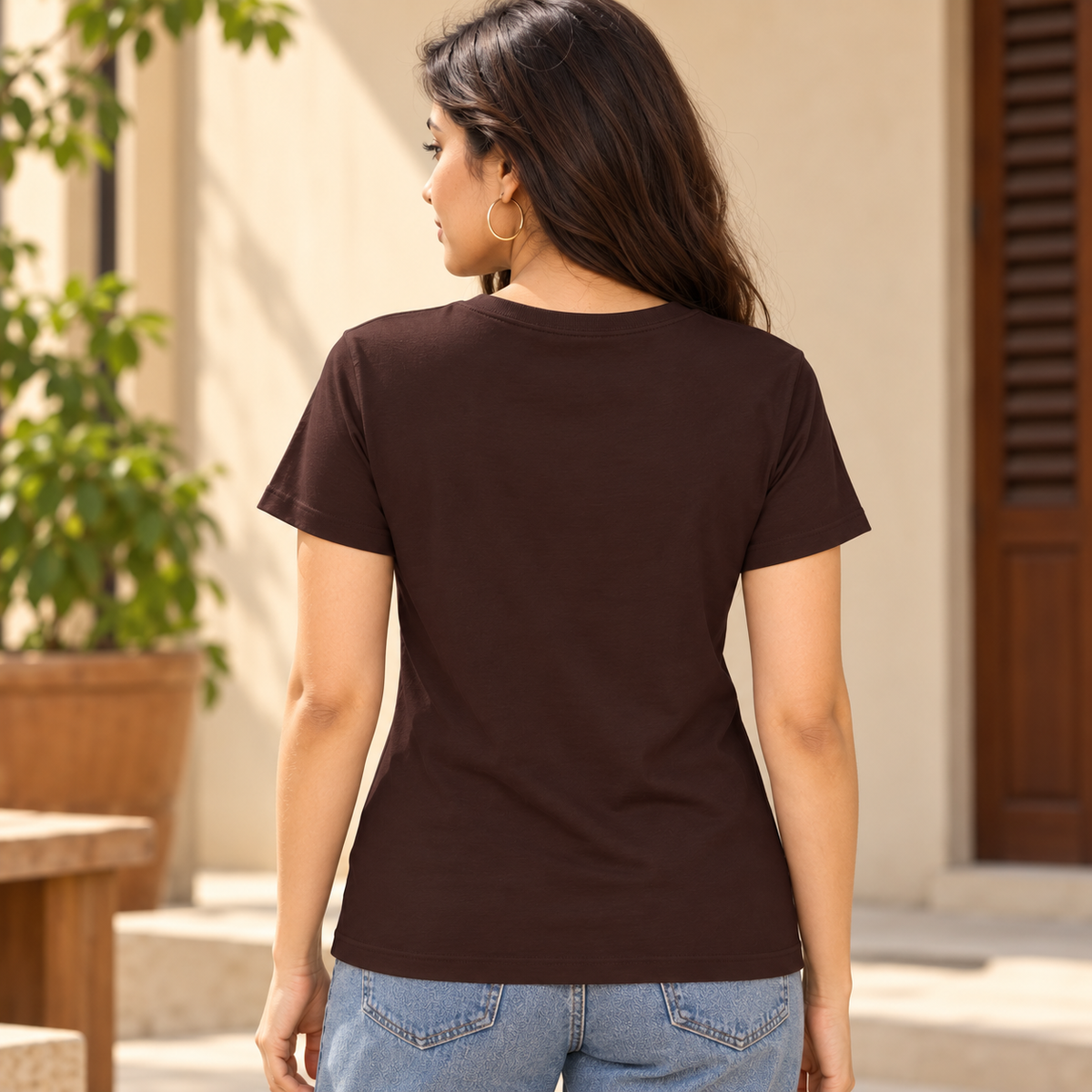 Log Kya Kahenge – Women's Classic T-Shirt - Coffee Brown