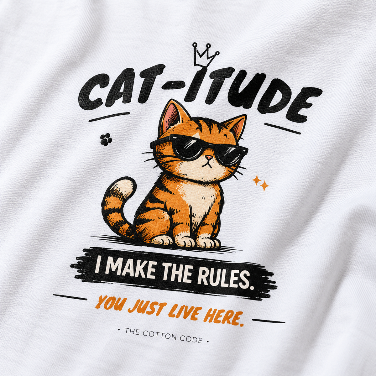Catitude Make The Rules – Women's Classic T-Shirt - White