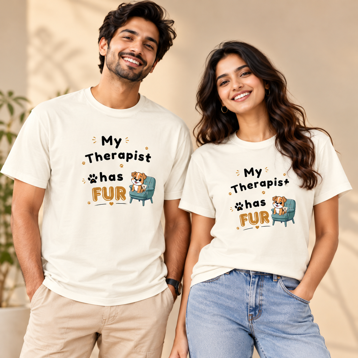Therapist Has Fur – Unisex Classic T-Shirt - Off White