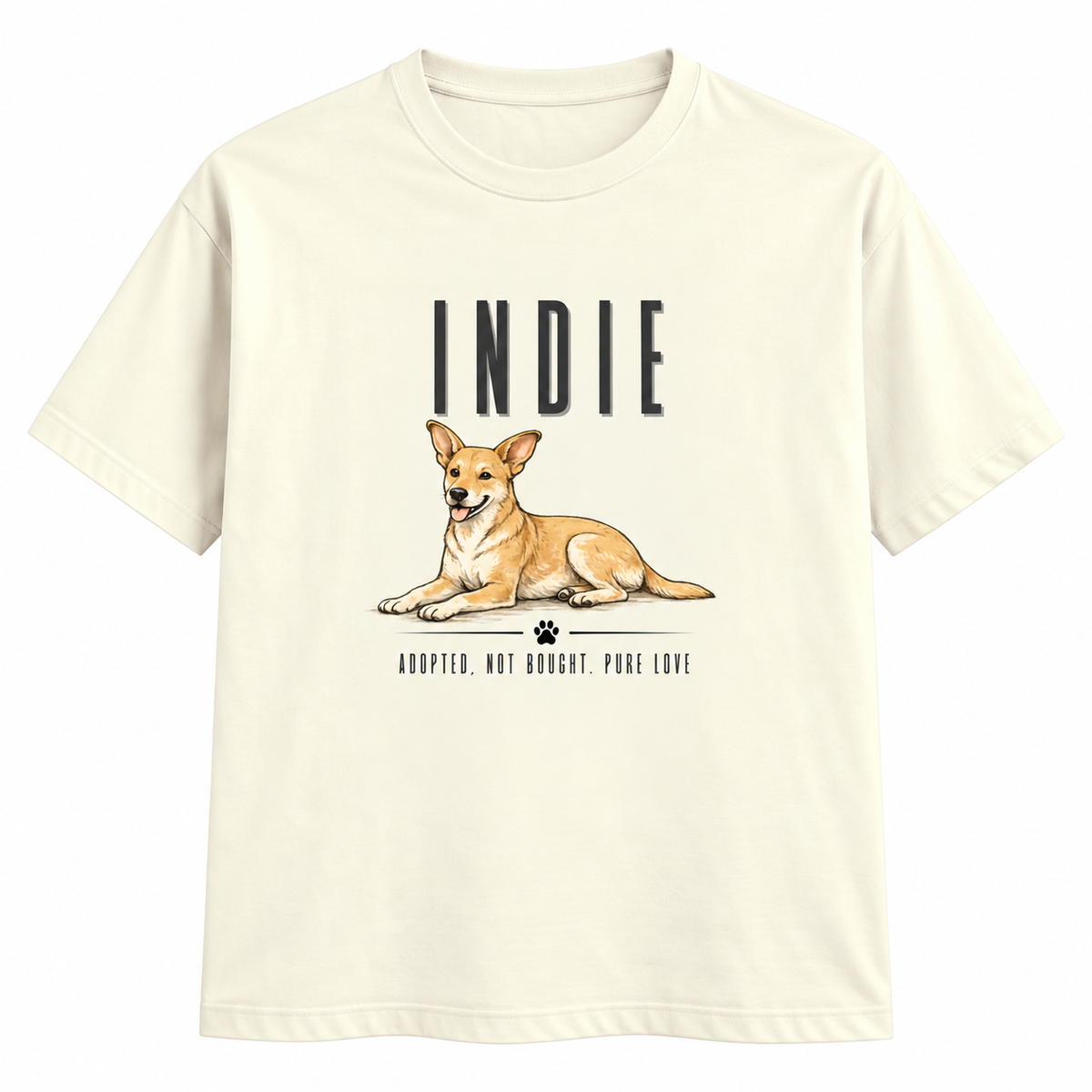 Indie Love – Unisex Classic T-Shirt – Off White