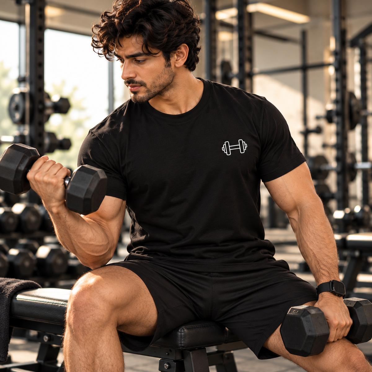 Muscles Accessory – Men's Stretchable T-Shirt - Black