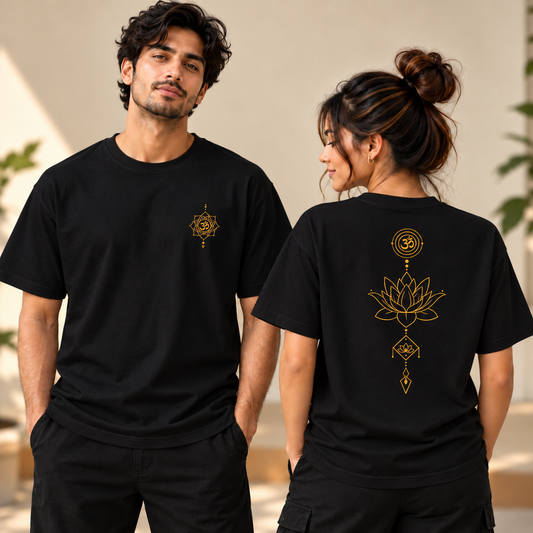 Lotus Mandala – Unisex T-Shirt - Black
