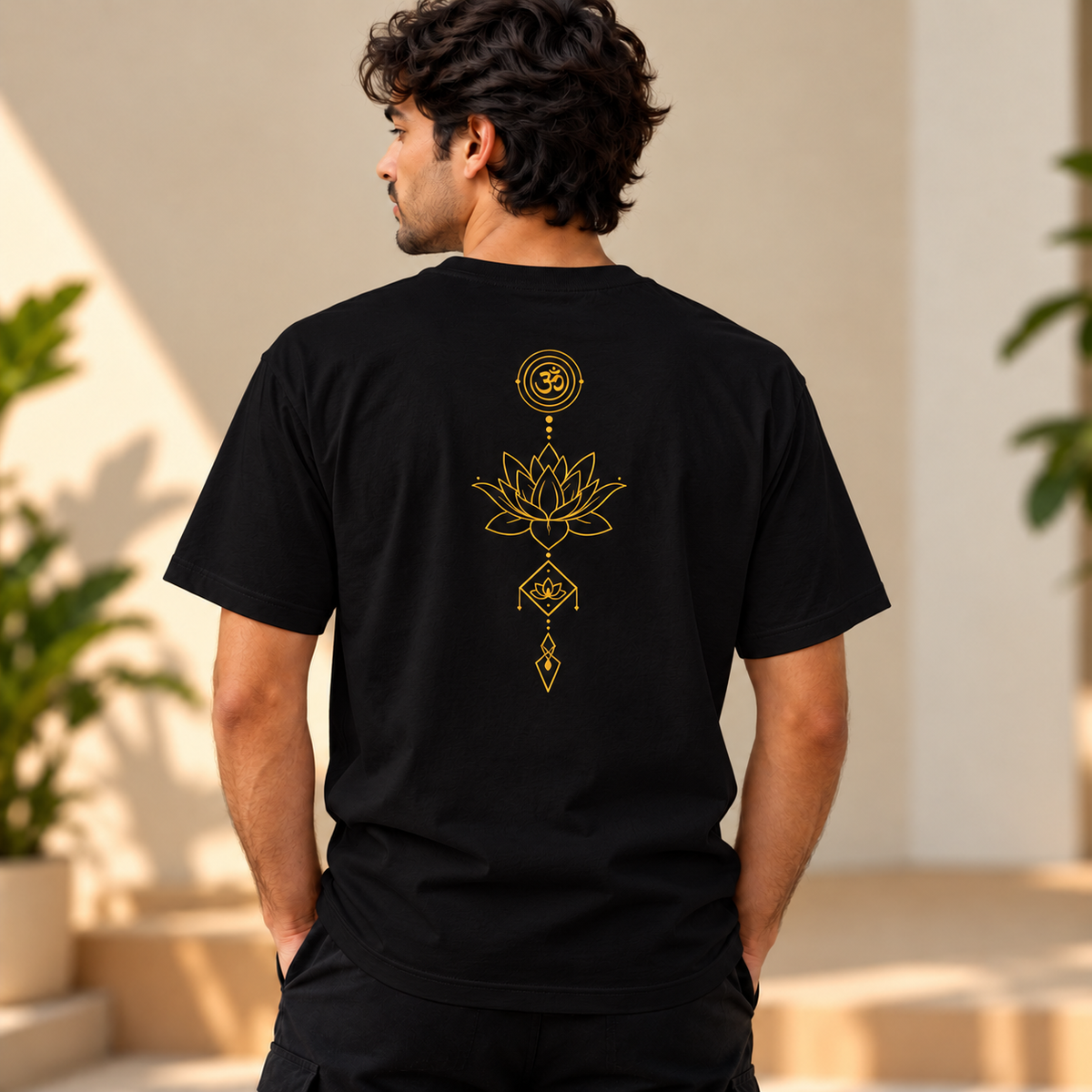 Lotus Mandala – Unisex T-Shirt - Black