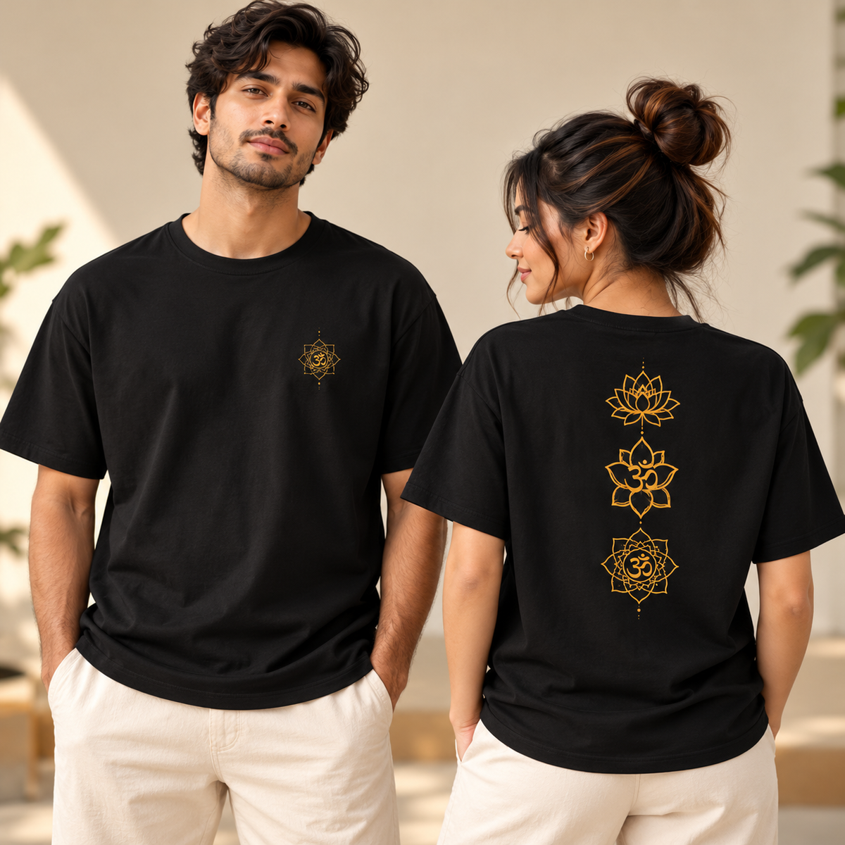 OM Lotus Mandala – Unisex Classic T-Shirt - Black