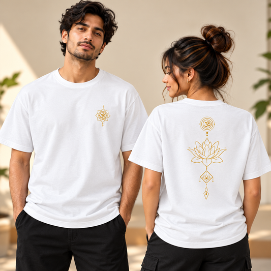 Lotus Mandala – Unisex Classic T-Shirt - White