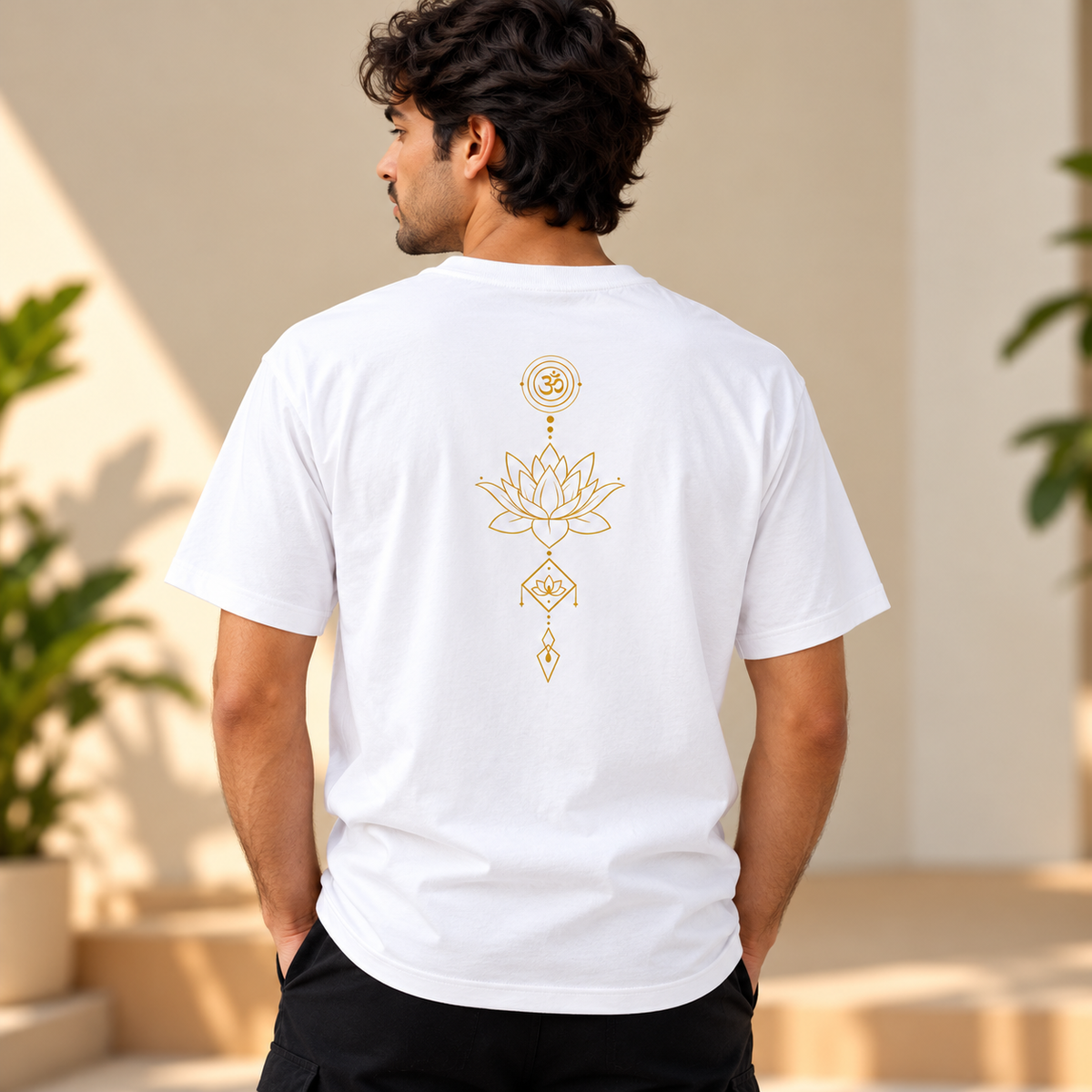Lotus Mandala – Unisex Classic T-Shirt - White