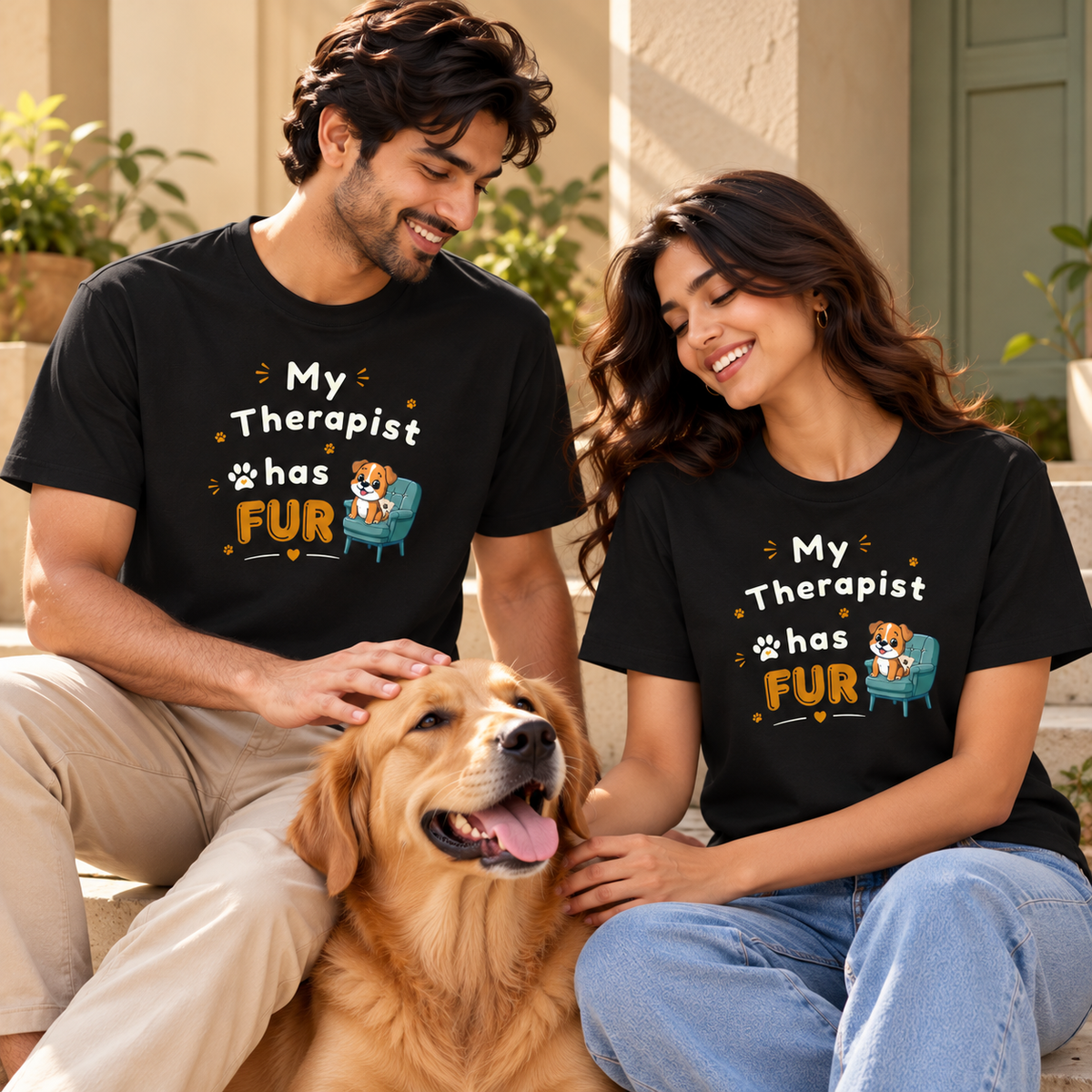 Therapist Has Fur – Unisex Classic T-Shirt - Black