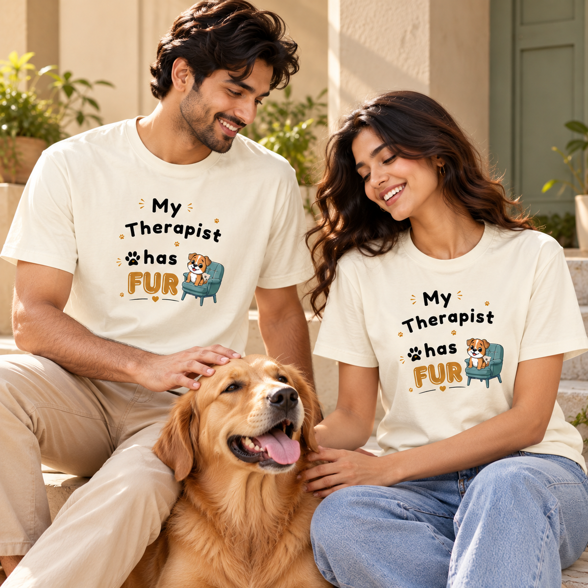 Therapist Has Fur – Unisex Classic T-Shirt - Off White