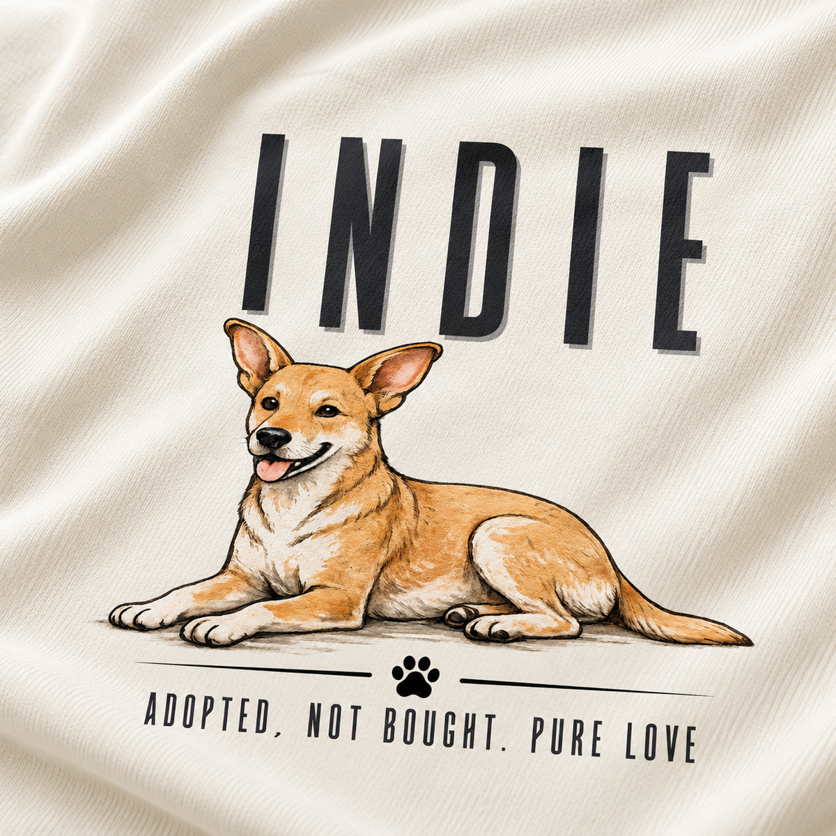 Indie Love – Unisex Classic T-Shirt – Off White
