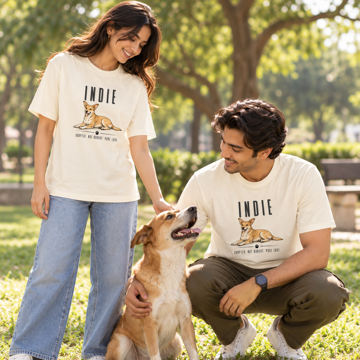 Indie Love – Unisex Classic T-Shirt – Off White
