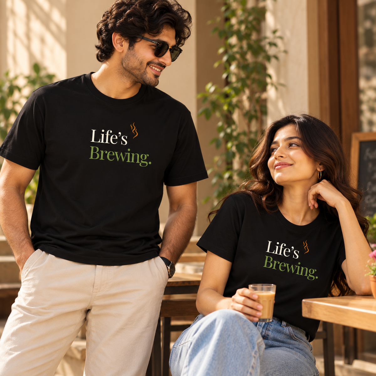 Life's Brewing – Unisex T-Shirt - Black