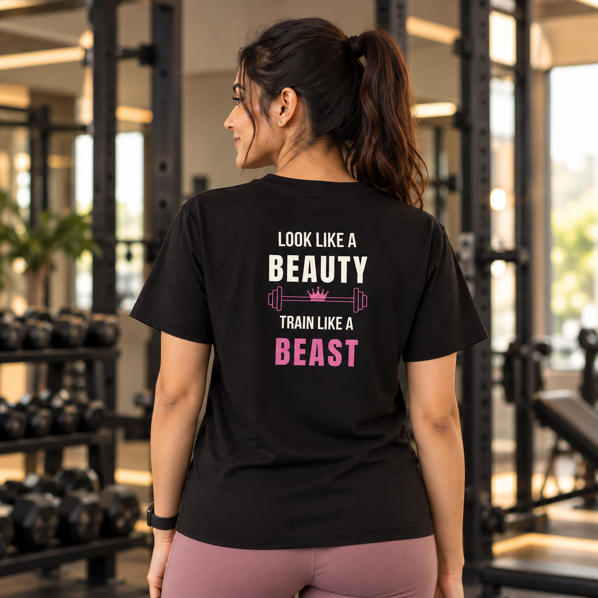 Look Like A Beauty – Women's Workout T-Shirt - Black